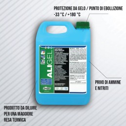 GLM010 - Glicole propilenico pronto all'uso per pannelli solari e impianti  alimentari - miscelato al 50% con acqua demineralizzata (tanica 10 litri) -  FO.MA