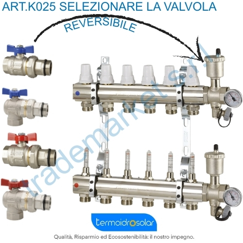 Collettore radiante icma K025
