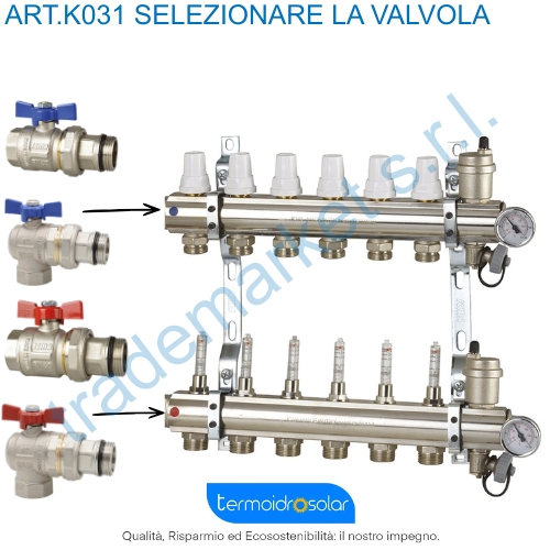Collettore radiante icma K031