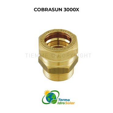 Raccordo Dritto Maschio COBRASUN 3000X Tiemme - DN12 a DN40