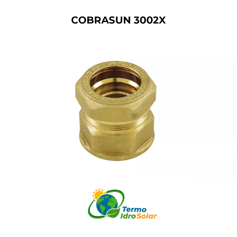 Raccordo Dritto Femmina COBRASUN 3002X Tiemme - DN12 a DN40
