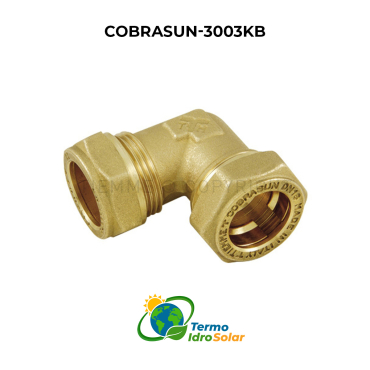 Raccordo curvo Doppio COBRASUN 3003KB Tiemme - DN12-DN16