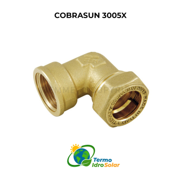 Raccordo curvo Femmina COBRASUN 3005X Tiemme - DN16x3/4"