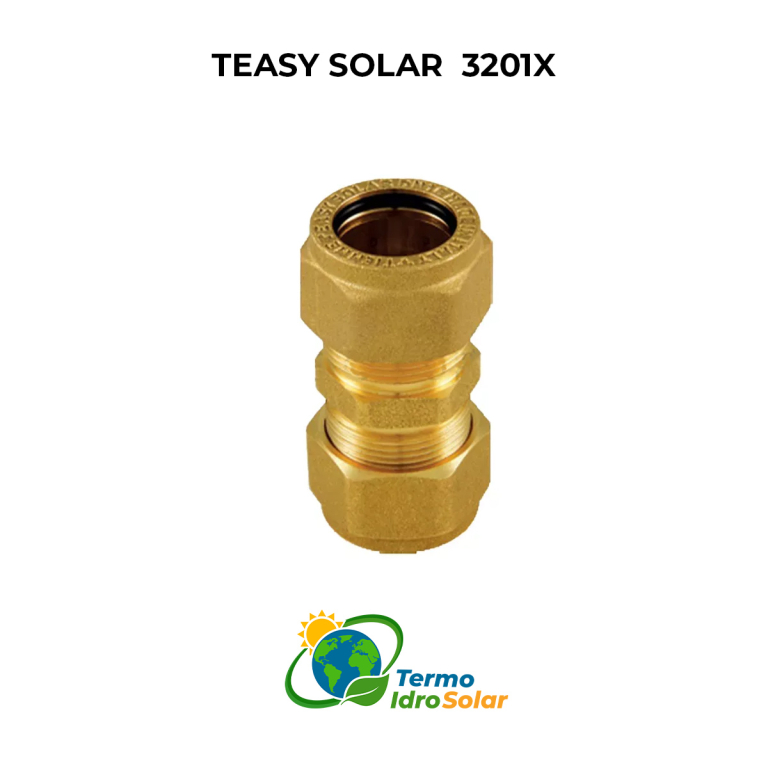 Raccordo Dritto Doppio EASYSOLAR per Tubo Corrugato Inox - DN16 a DN25