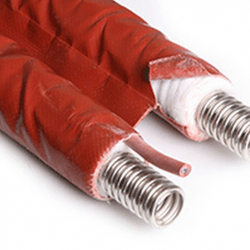BI-TUBO CORRUGATO INOX SOLARE DN16 AEROGEL SPESSORE 5mm.