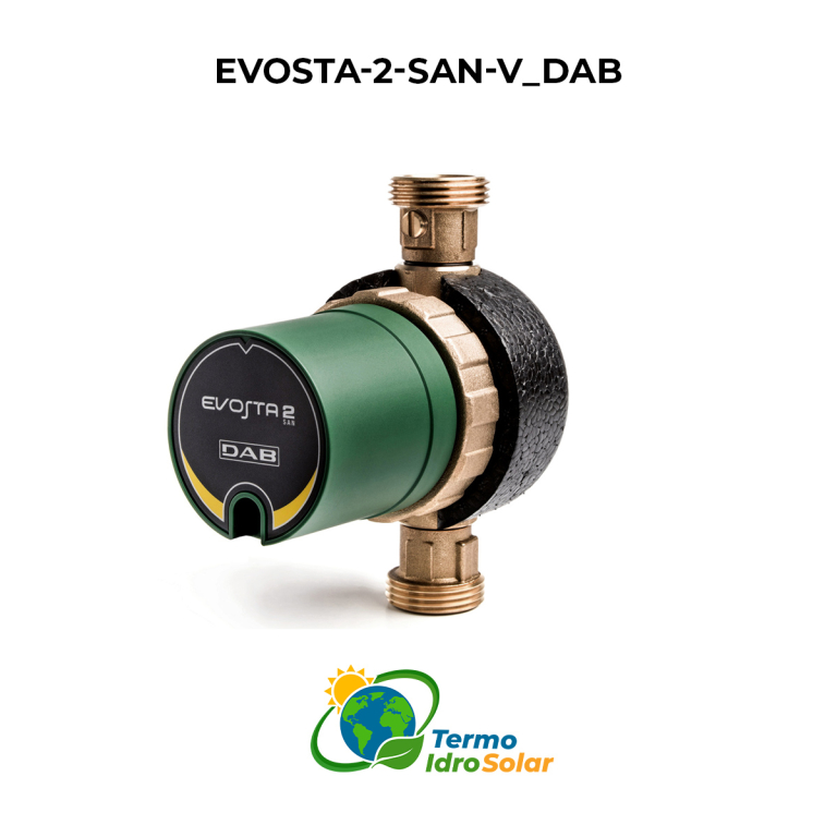 DAB Evosta 2 11/139 SAN V – Circolatore elettronico ad alta efficienza per il ricircolo dell'acqua calda sanitaria.