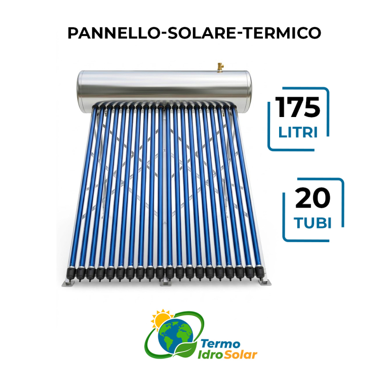Pannello 20 Tubi | Accumulo 175L Pressurizzato