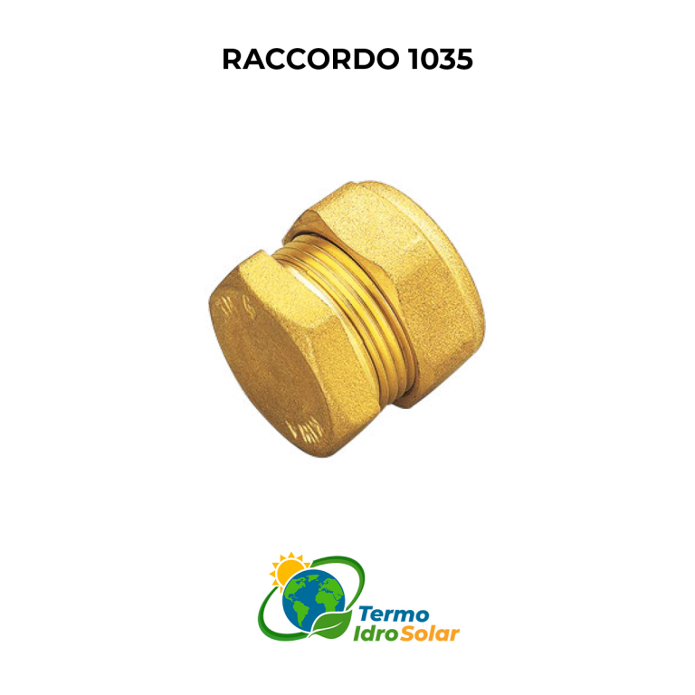 Raccordo terminale tappo a compressione per tubo rame