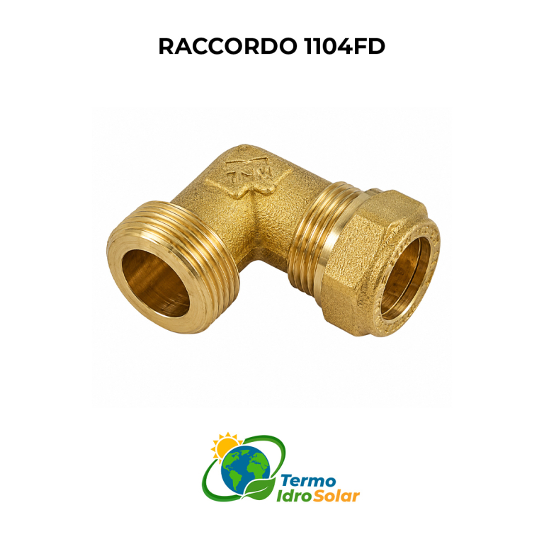 Raccordo Curvo Maschio a Compressione per Tubo Rame
