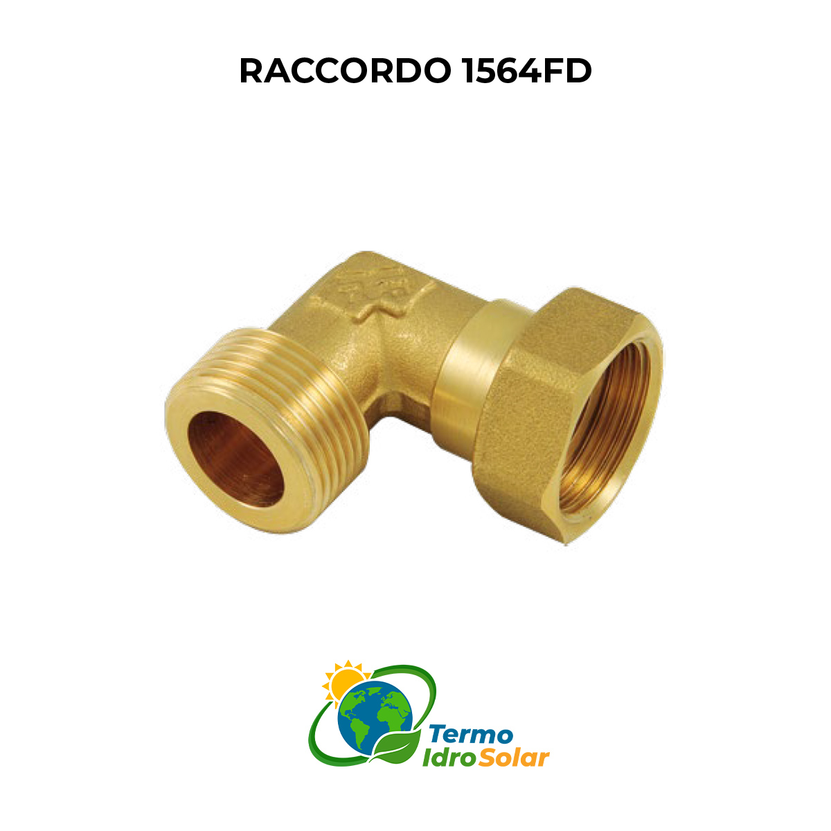 Raccordo curvo maschio con girello e guarnizione sede piana 3/4"x3/4"