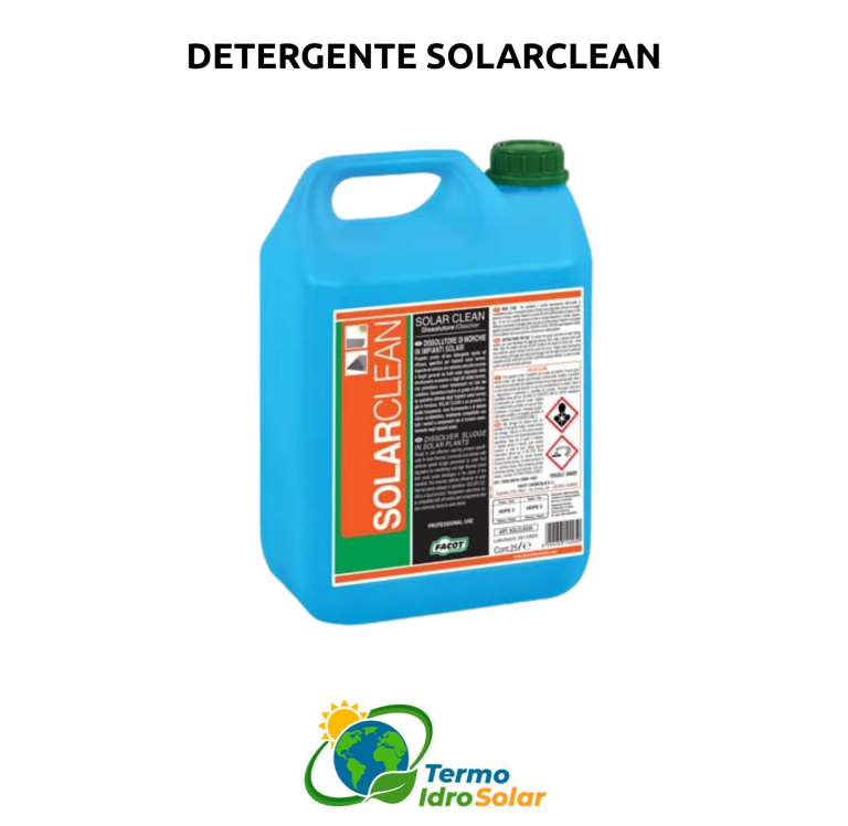 detergente per pulizia pannello solare termico solarclean facot