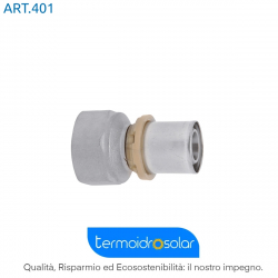 401 Raccordo a pressare dritto femmina