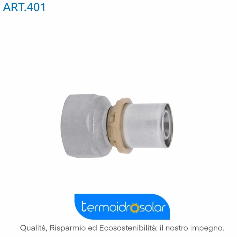 401 Raccordo a pressare dritto femmina