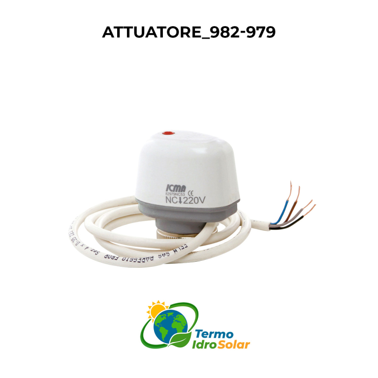 979-982 Comando elettrotermico N.C. con microinterruttore 4 fili