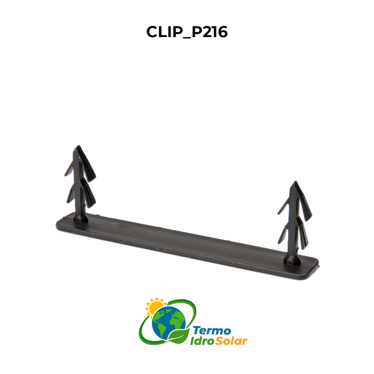 Clip per fissaggio tubazione nelle curve bugna-bugna diagonale