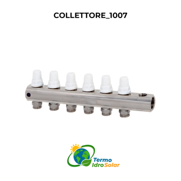 1007 Collettore di ritorno 1"o 1"1/4x3/4" euroconus con valvole manuali/termostatizzabili