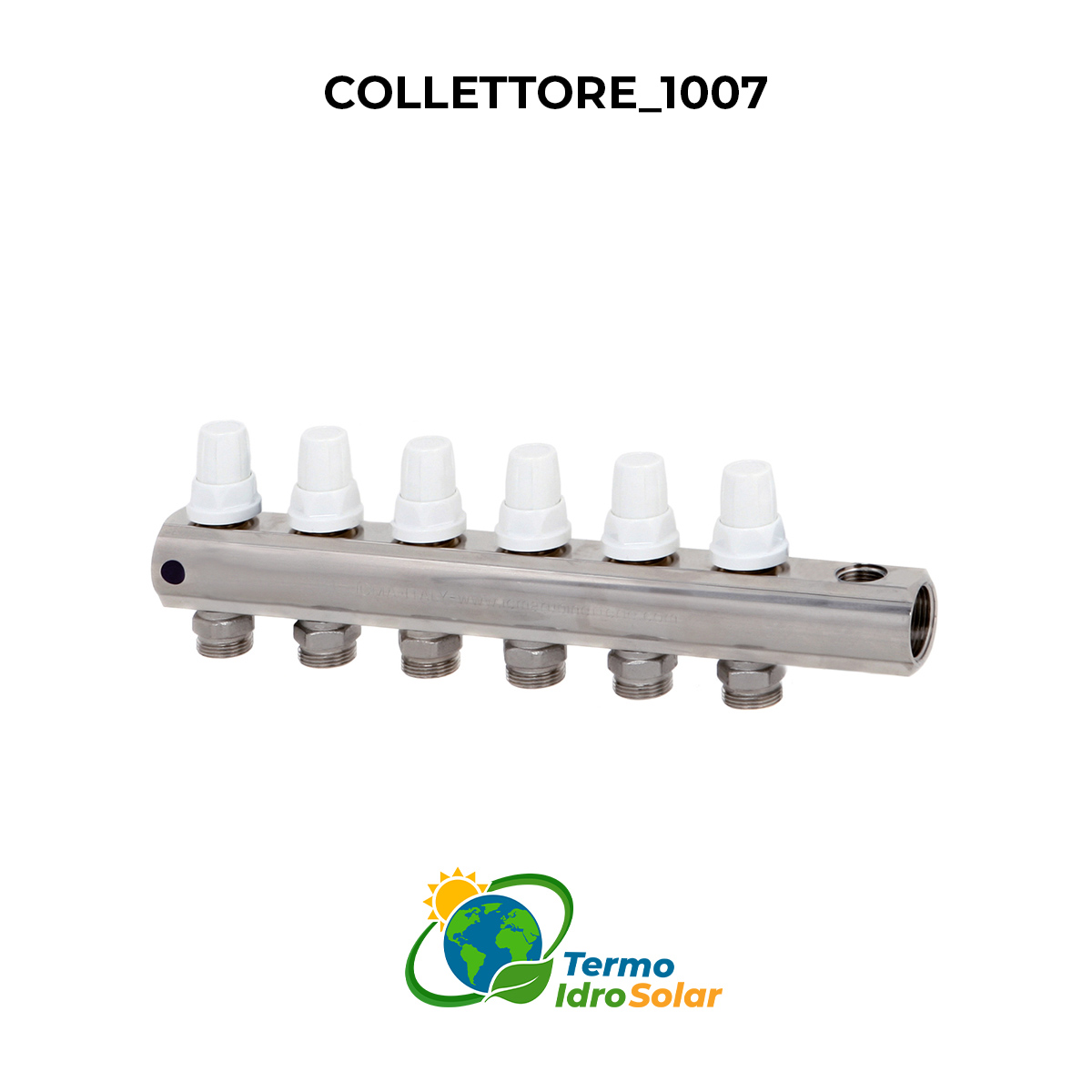 1007 Collettore di ritorno 1"o 1"1/4x3/4" euroconus con valvole manuali/termostatizzabili