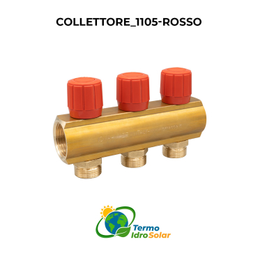 Collettore distribuzione rubinetti intercettazione - volantino rosso ¾EK.