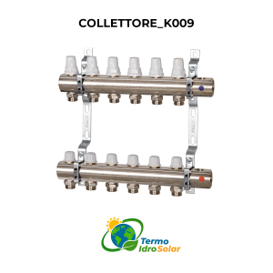 K009 1" kit collettori per Impianti a Pavimento - 3/4" Euroconus