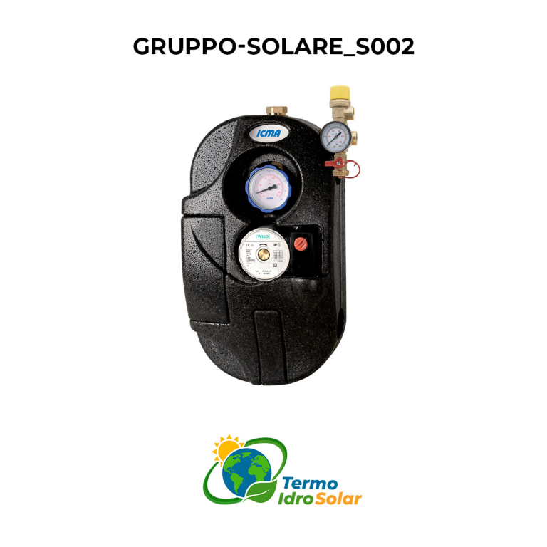 Gruppo di circolazione solare di ritorno per impianto solare ICMA S002