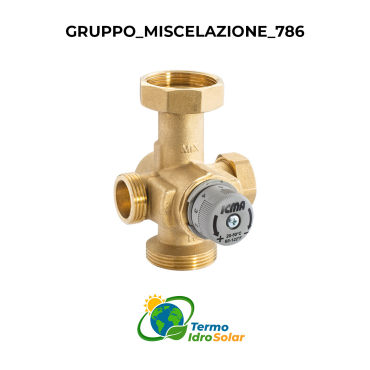 786 Gruppo di miscelazione termostatico 20°C-50°C / 30°C-70°C