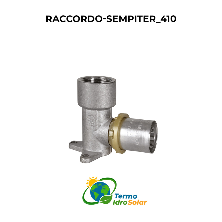 raccordo a pressare curvo femmina staffato icma 410