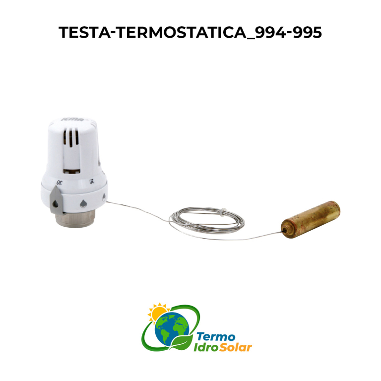 994-995 Testa termostatica con sensore a distanza 20°-50°C