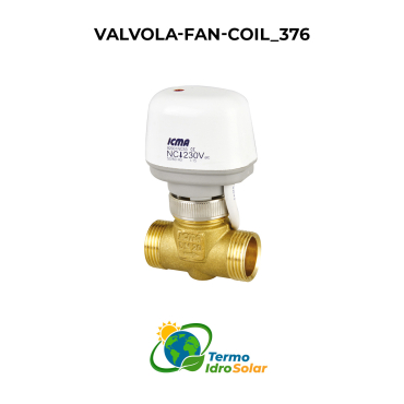 376 Valvola fan coil 2 vie sede conica con attuatore ART.980 N.C. on-off