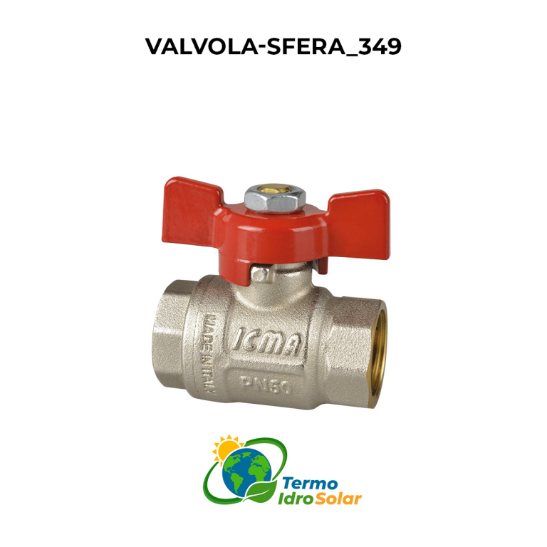 valvola a sfera femmina-femmina farfalla icma 349