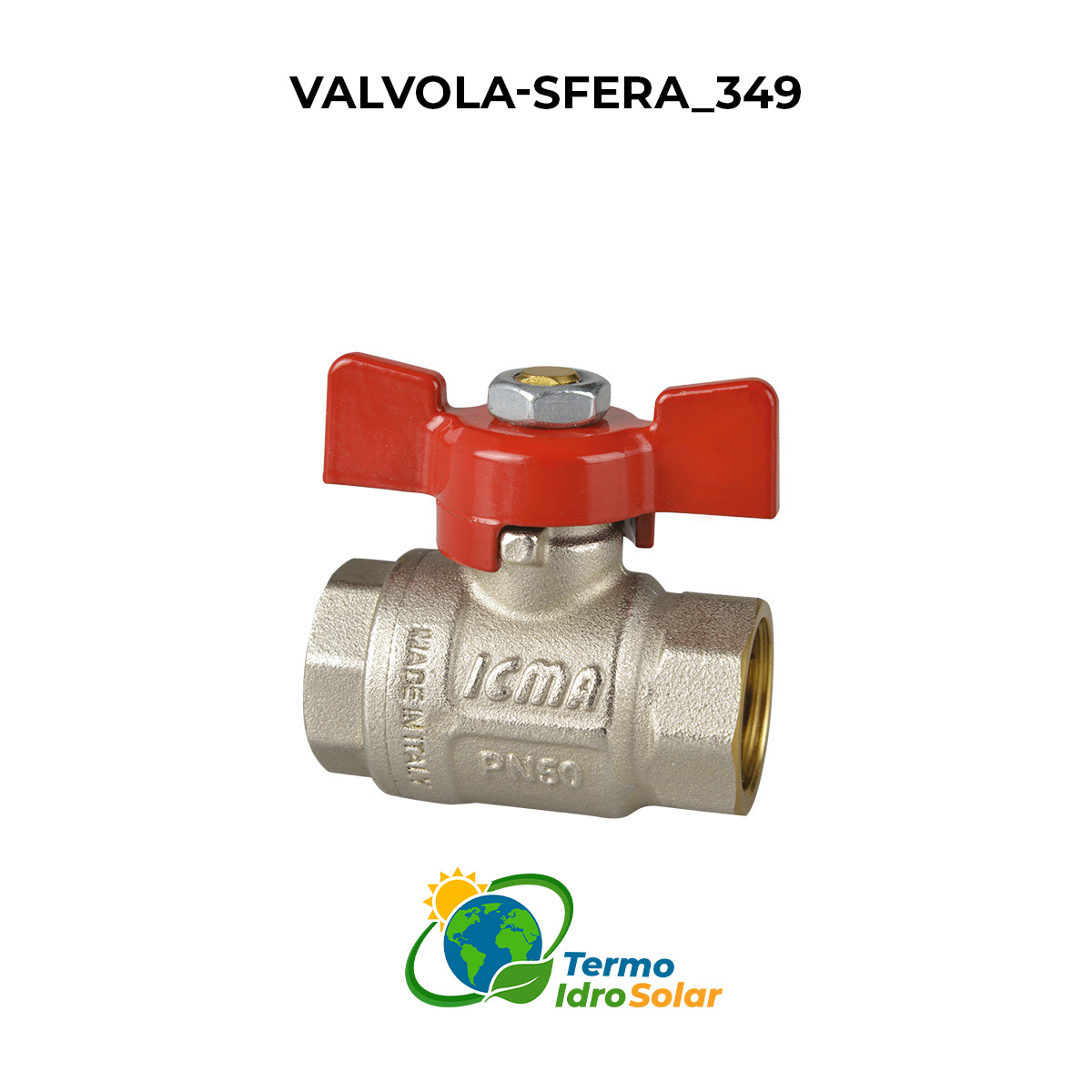 valvola a sfera femmina-femmina farfalla icma 349