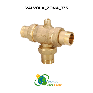 Massima efficienza energetica con la valvola di zona a sfera deviatrice 333.
