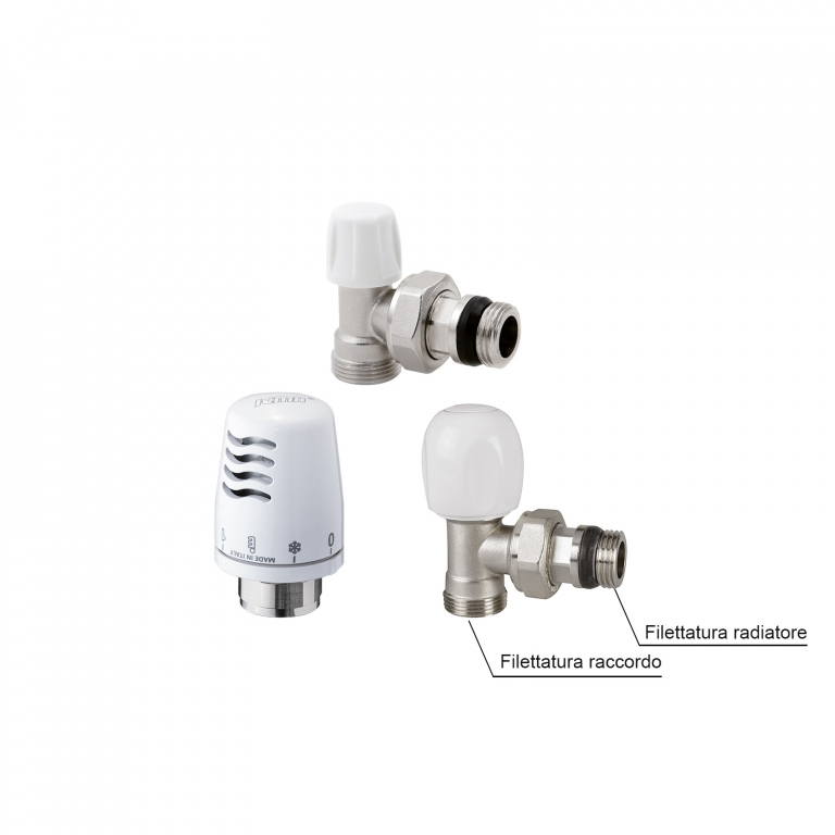 KIT A – KIT B | Kit Termostatico per Radiatori – Rame, Multistrato, PE-X