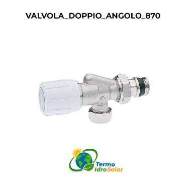 Valvola Doppio Angolo - 1/2" Predisposta per Comando Termostatico con Sonda 15 mm