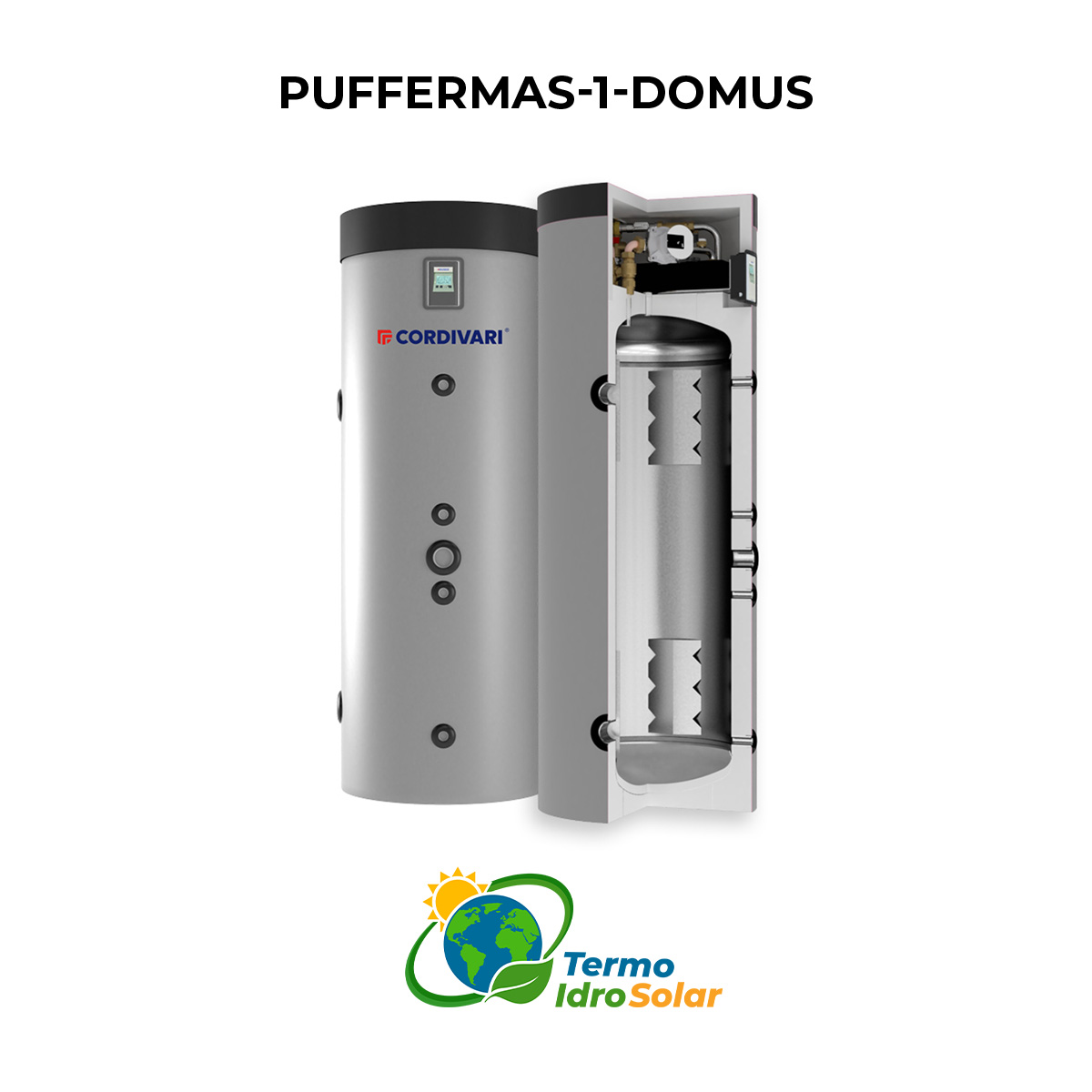 PUFFERMAS 1 DOMUS CON SCAMBIATORE A PIASTRE INOX