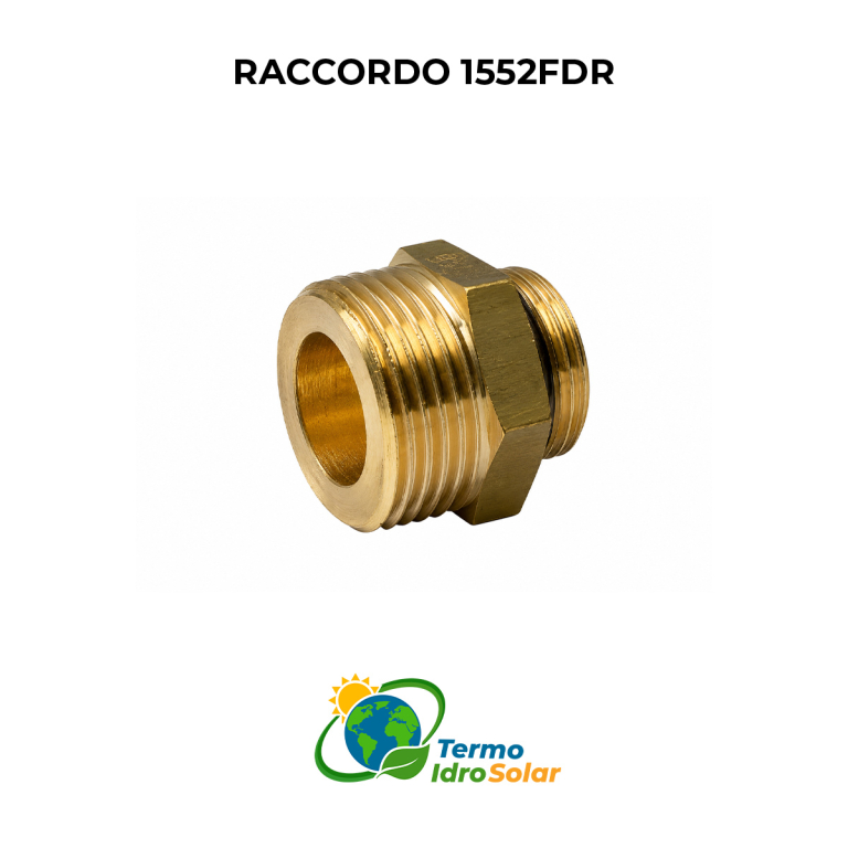 Raccordo Dritto doppio ridotto maschio sede piana