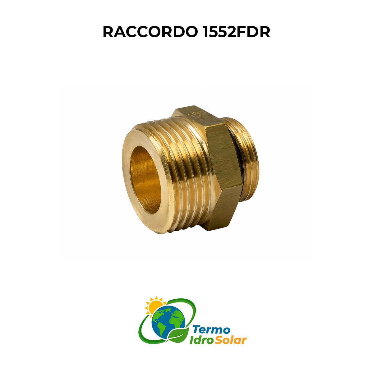 Raccordo Dritto doppio ridotto maschio sede piana