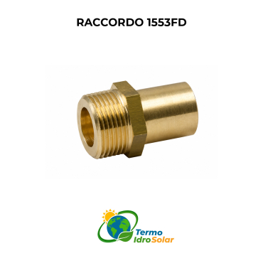 Raccordo dritto tubo cilindrico maschio con sede piana