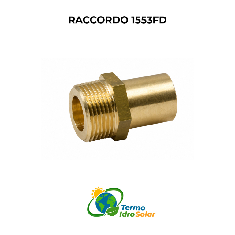 Raccordo dritto tubo cilindrico maschio con sede piana