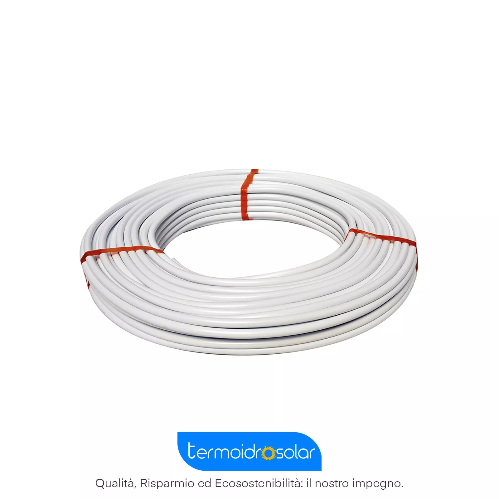 Tubazione multistrato PERT/AL/PERT P197 per impianti sanitari e di riscaldamento.