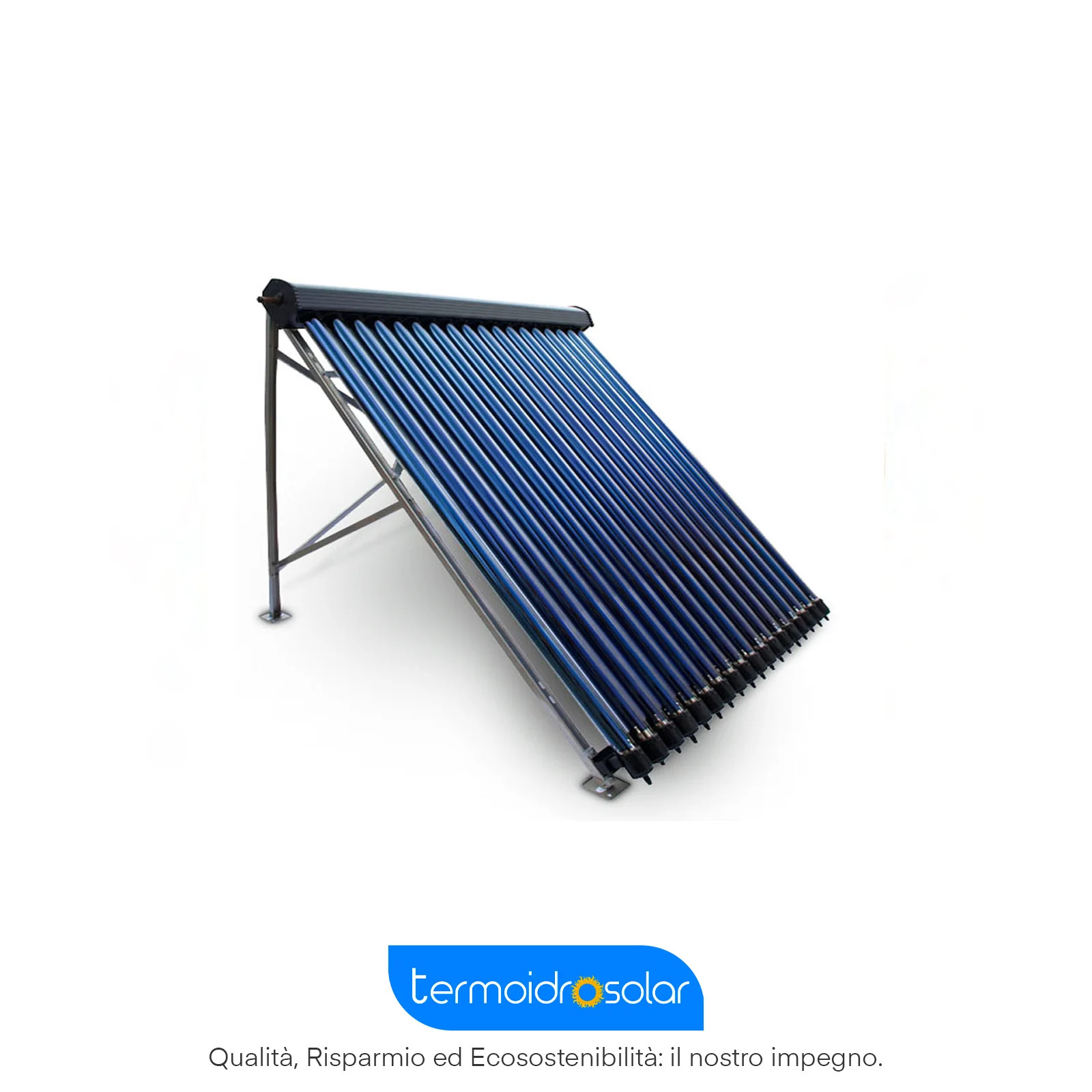 Pannello solare termico 30 tubi sottovuoto Heat Pipe a circolazione forzata