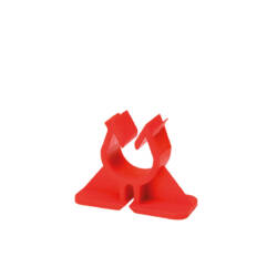 Clip con aggancio alla rete metallica (3mm) per tubo 16-17-20mm