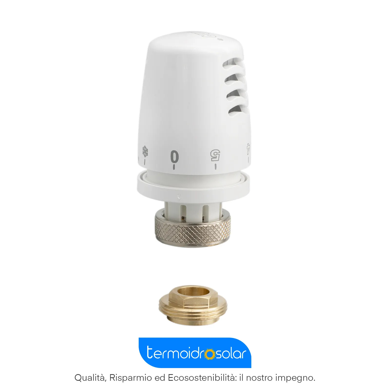 Testa termostatica ICMA con ghiera per valvole termostatiche FAR®.