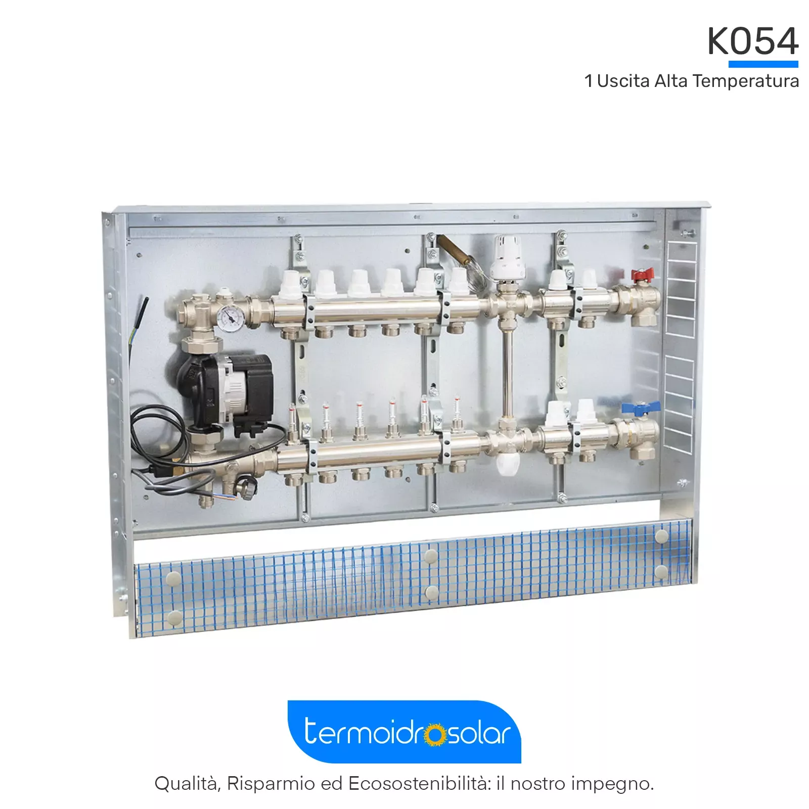 K054 1" Gruppo Preassemblato per Pannelli e Radiatori