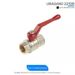 Valvola a sfera 2210R URAGANO femmina/femmina - leva Alluminio Nera