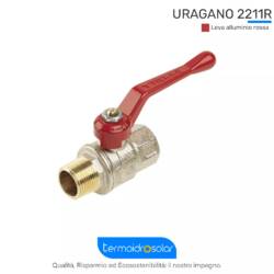 Valvola a sfera 2211R URAGANO maschio/femmina con leva alluminio