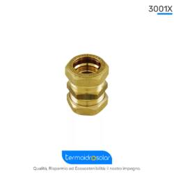 Raccordo Dritto Doppio COBRASUN 3001X Tiemme DN12-DN32
