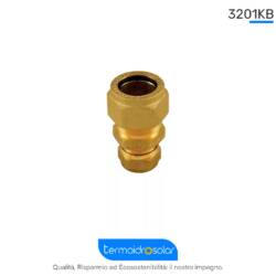 Raccordo Dritto Doppio da DN16 a DN25