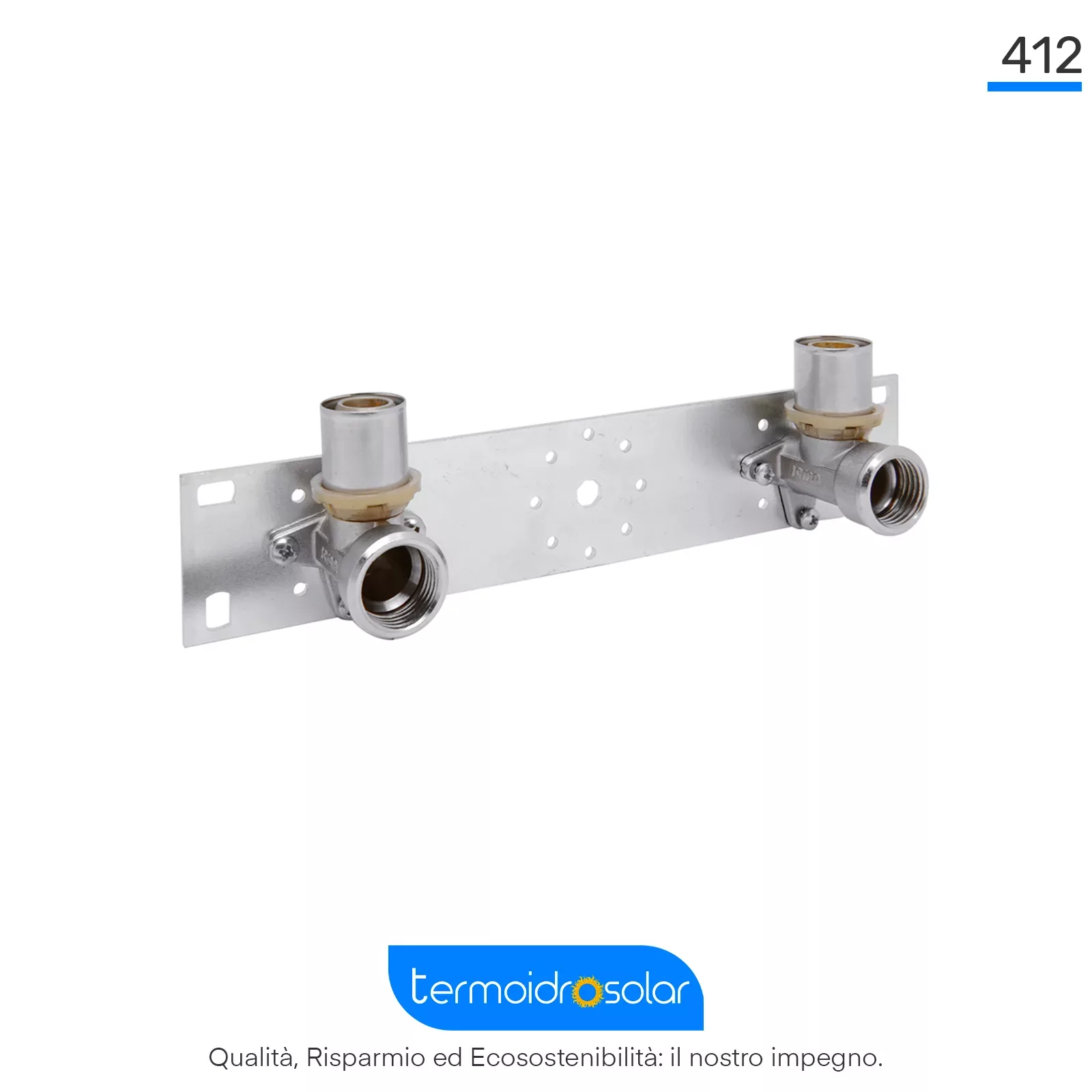 Kit per staffaggio a muro con raccordo