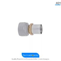 Raccordo a pressare SEMPITER® 401 diritto femmina in ottone.