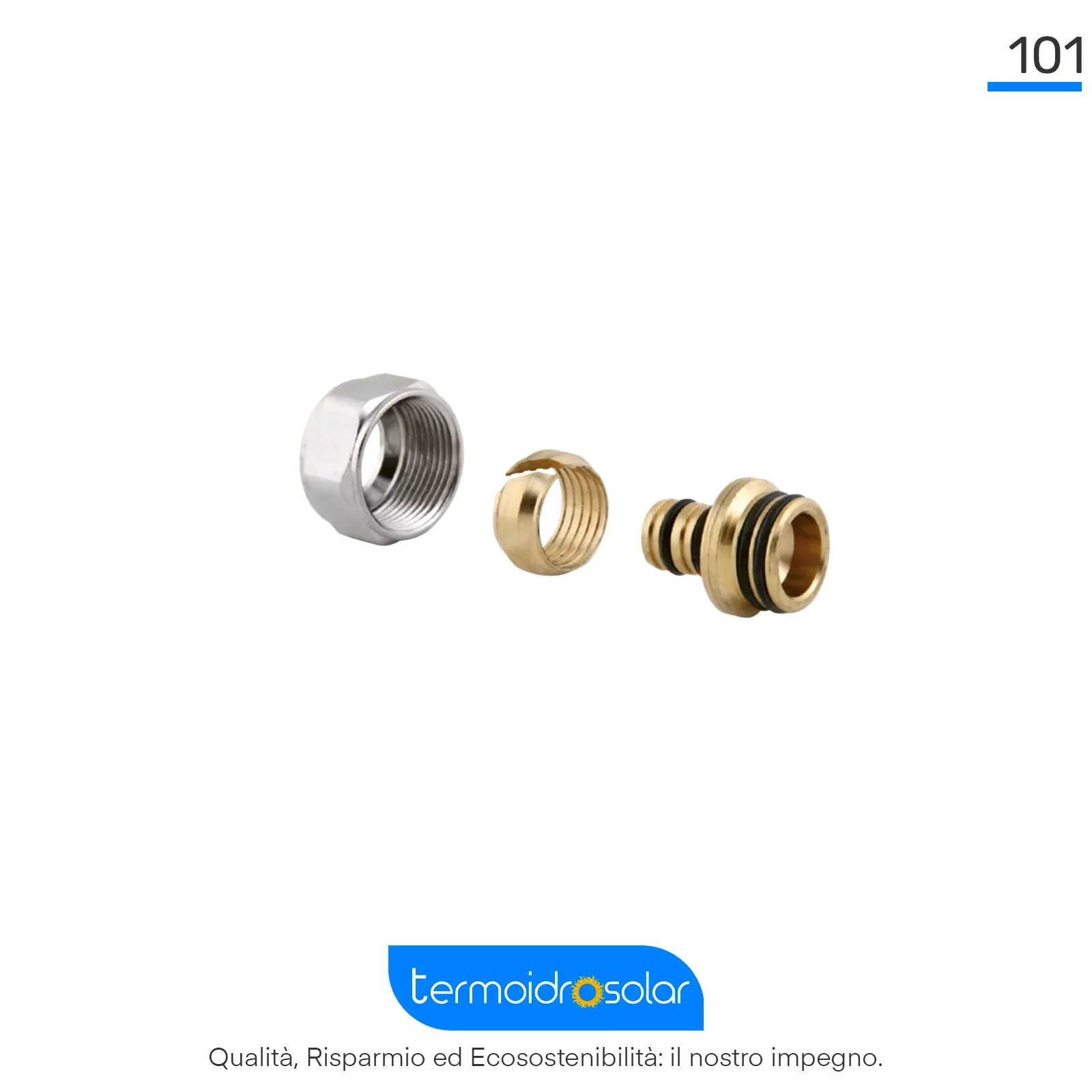Raccordo Euroconus per Tubi in Plastica e Multistrato 3/4" Euroconus